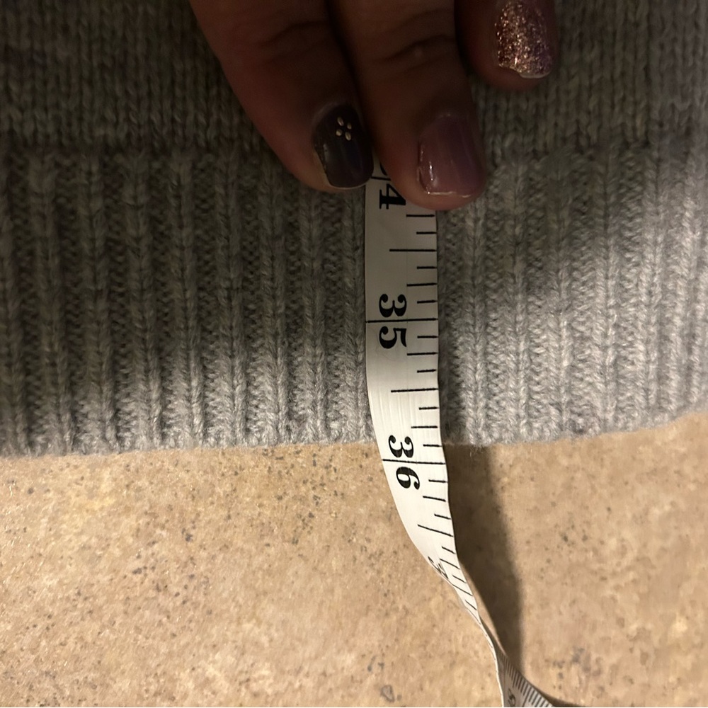Gap Dress - gray “crazy stripe” merino wool blend long sleeve sweater dress - Picture 9 of 9